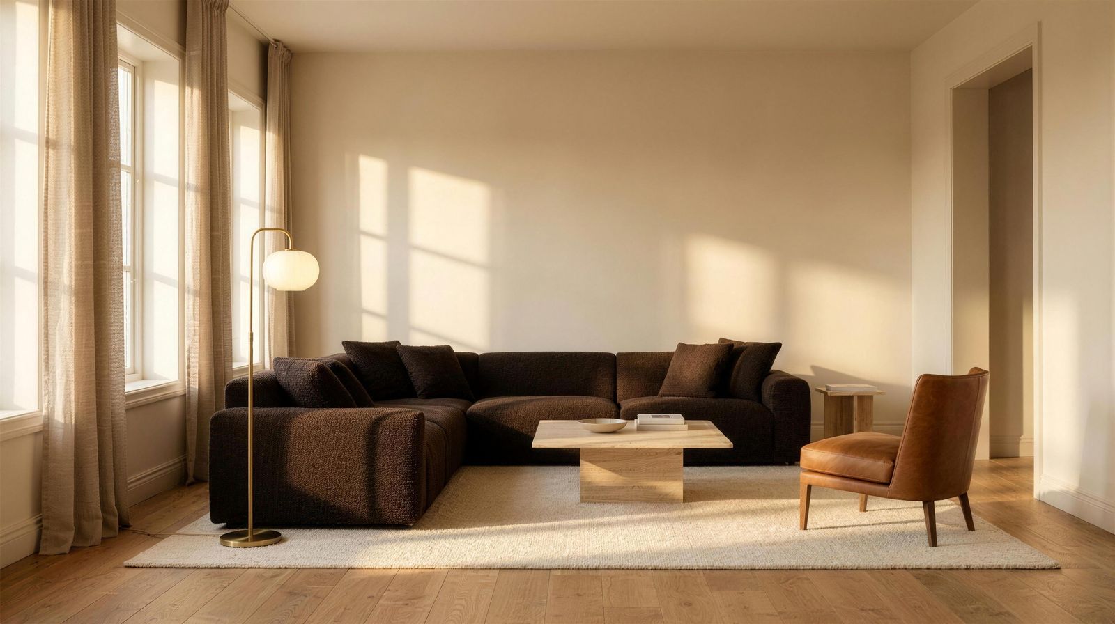 A Casiana living room in warm afternoon light